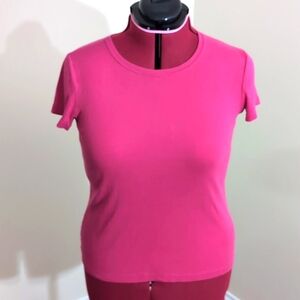 💵2/$10Bundle and Save💵Jones New York Sport| Pink Short Sleeved T-shirt Cotton